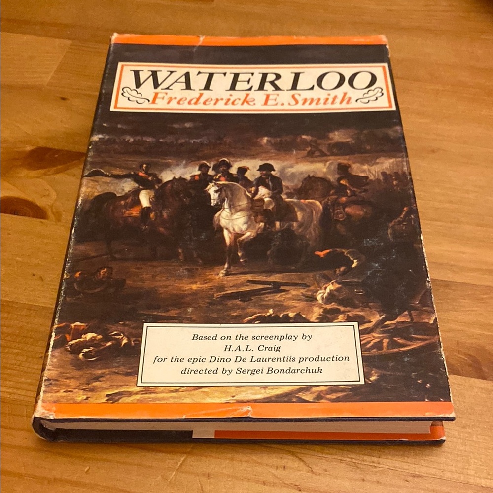 Waterloo by Frederick E. Smith Hardcover Book